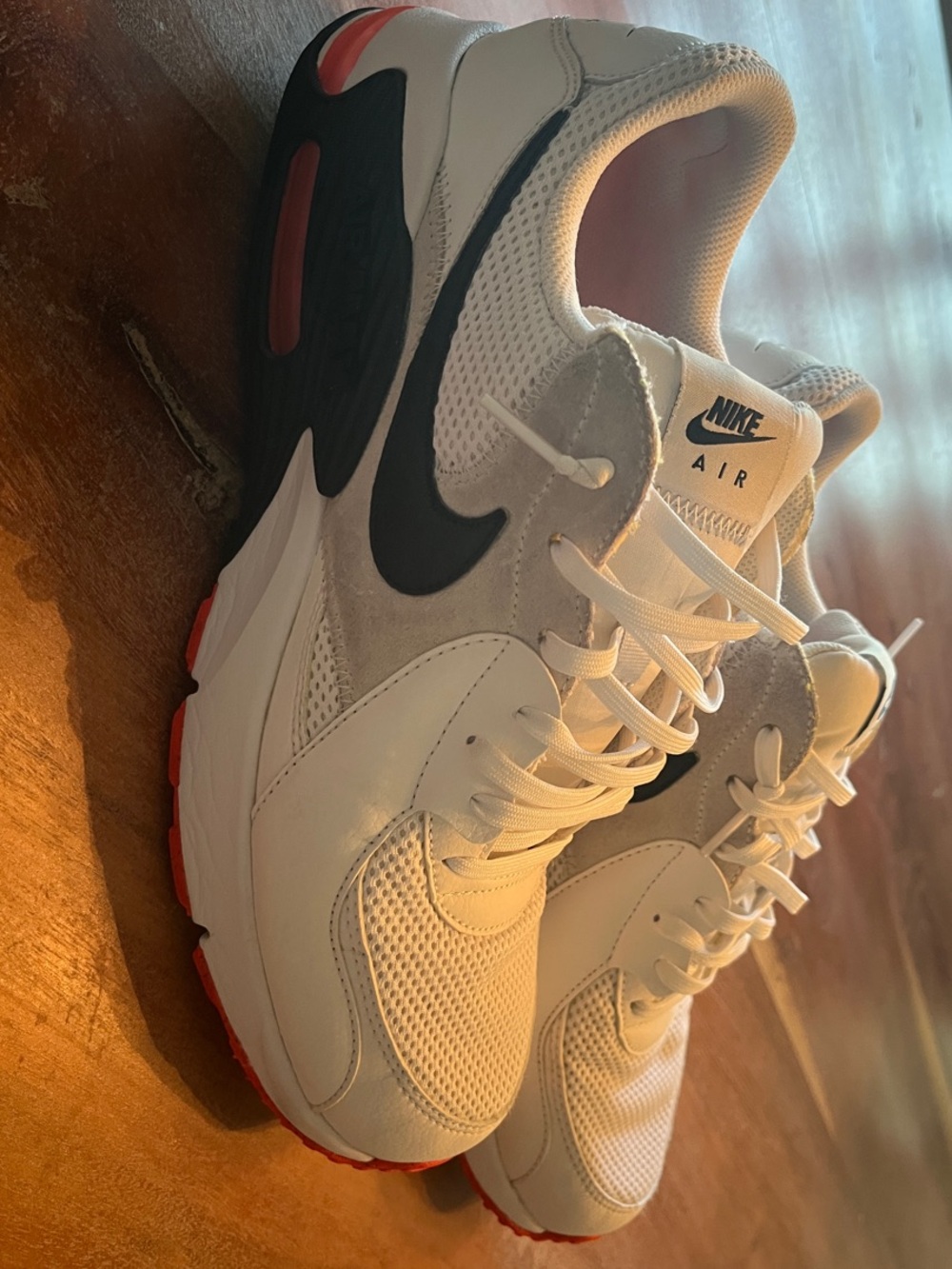 Nike White Black Red Air Max Sneakers